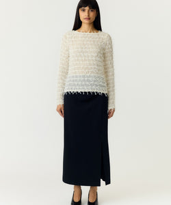 YAS | COMEA LS TOP - PUMICE STONE