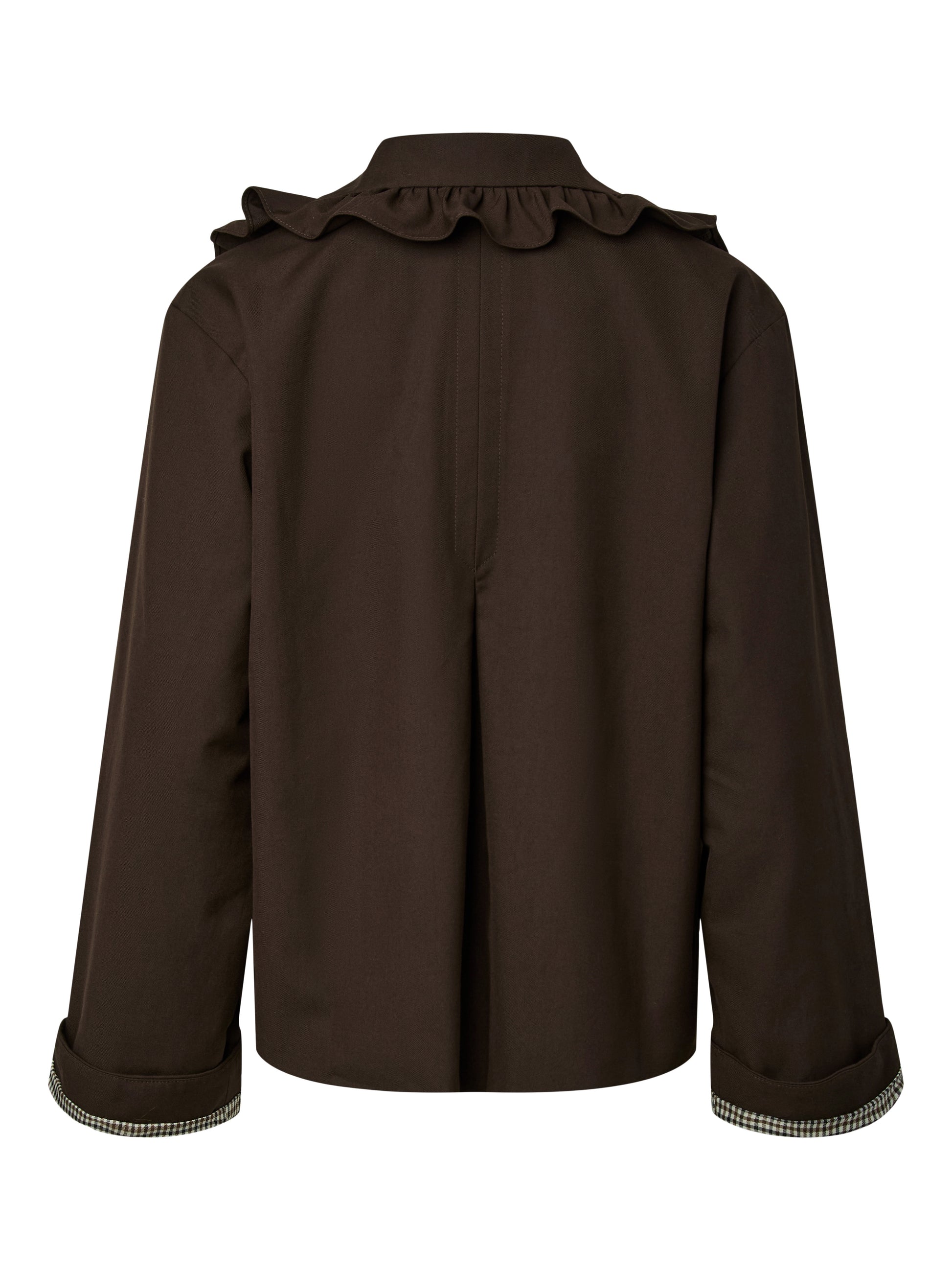 YAS | ELSIA LS SHORT TRENCHCOAT - COFFEE BEAN