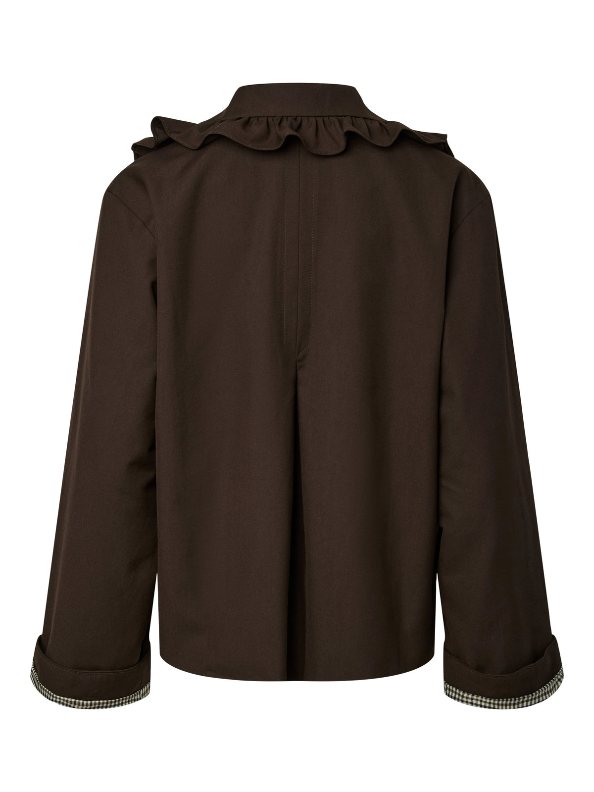 YAS | ELSIA LS SHORT TRENCHCOAT - COFFEE BEAN