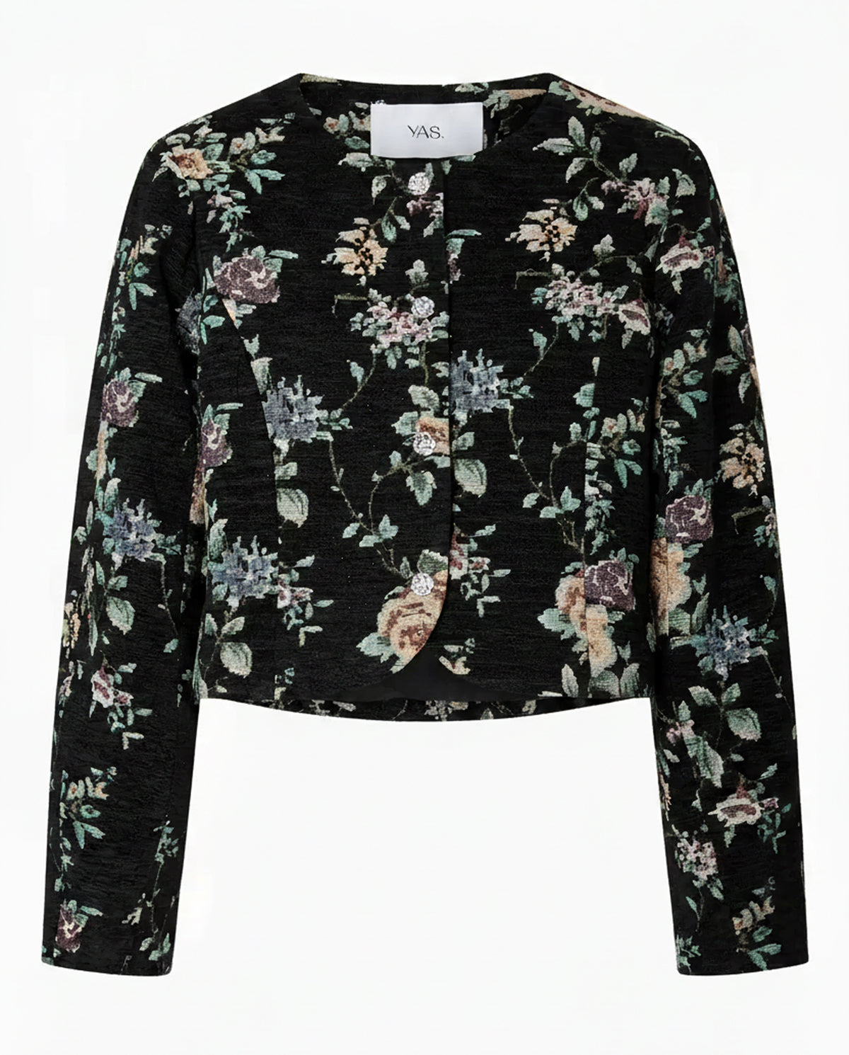 YAS | LAMARA LS JACQUARD JACKET - BLACK