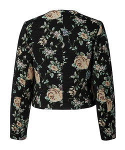 YAS | LAMARA LS JACQUARD JACKET - BLACK