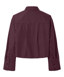 YAS | LEE LS SHORT SHIRT - FIG