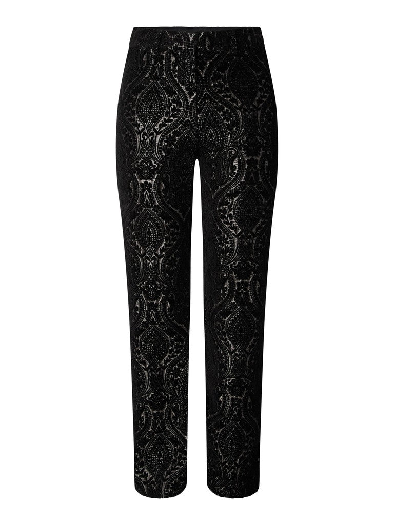 YAS | BROCCA VELVET PANTS - BLACK