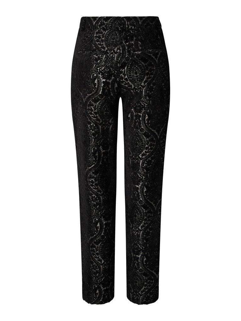 YAS | BROCCA VELVET PANTS - BLACK
