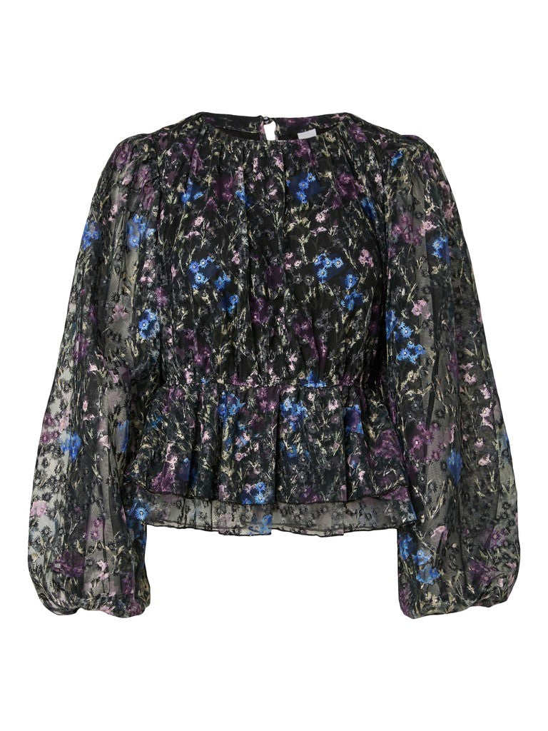 YAS | LEANNA LS TOP - PURPLE/BLUE