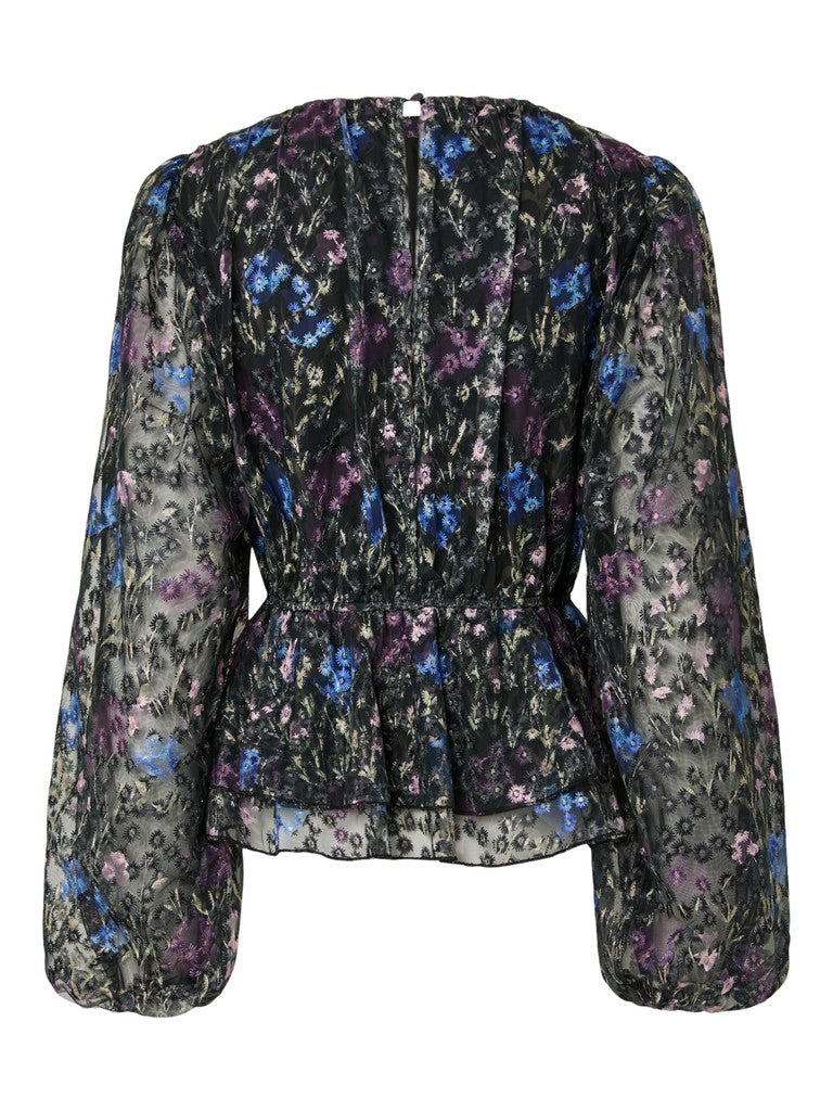YAS | LEANNA LS TOP - PURPLE/BLUE