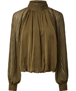 YAS | OLERA LS TOP - DARK OLIVE