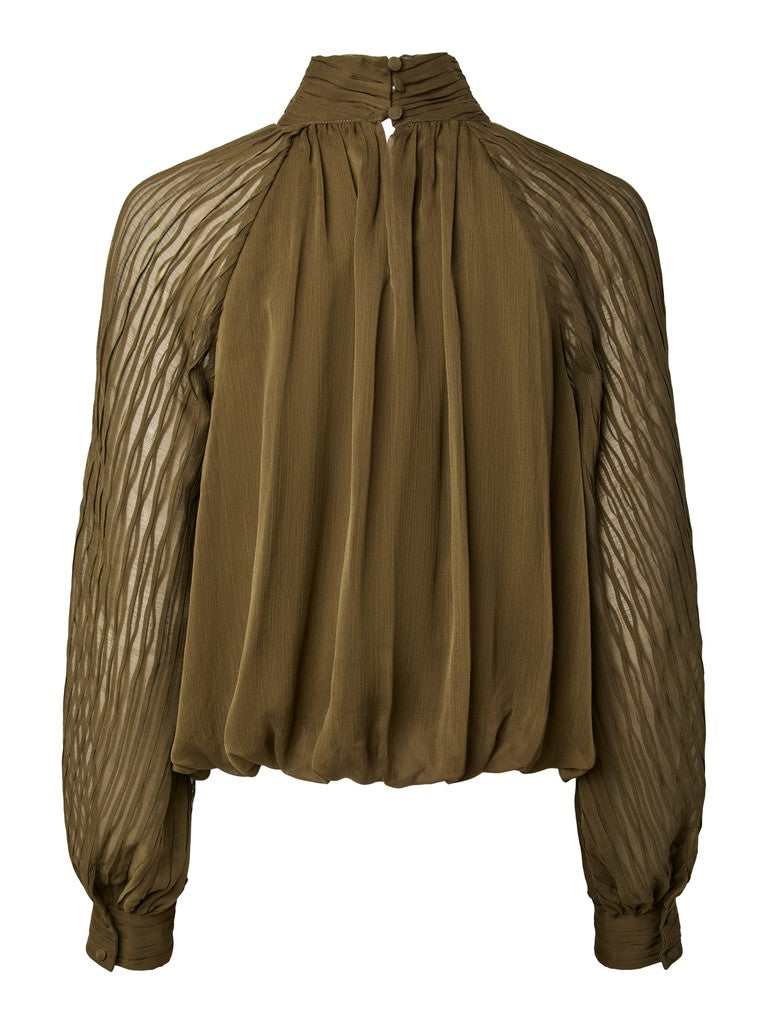 YAS | OLERA LS TOP - DARK OLIVE