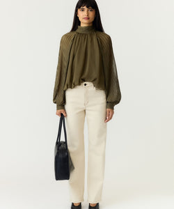 YAS | OLERA LS TOP - DARK OLIVE
