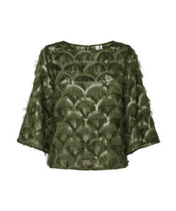YAS | PAZILLA 3/4 TOP - CHIVE
