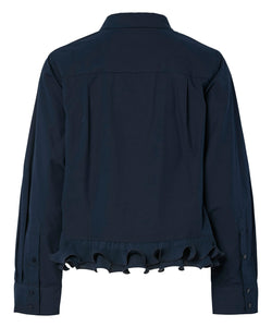 Y.A.S | TRAVIS LS SHIRT - NAVY BLAZER