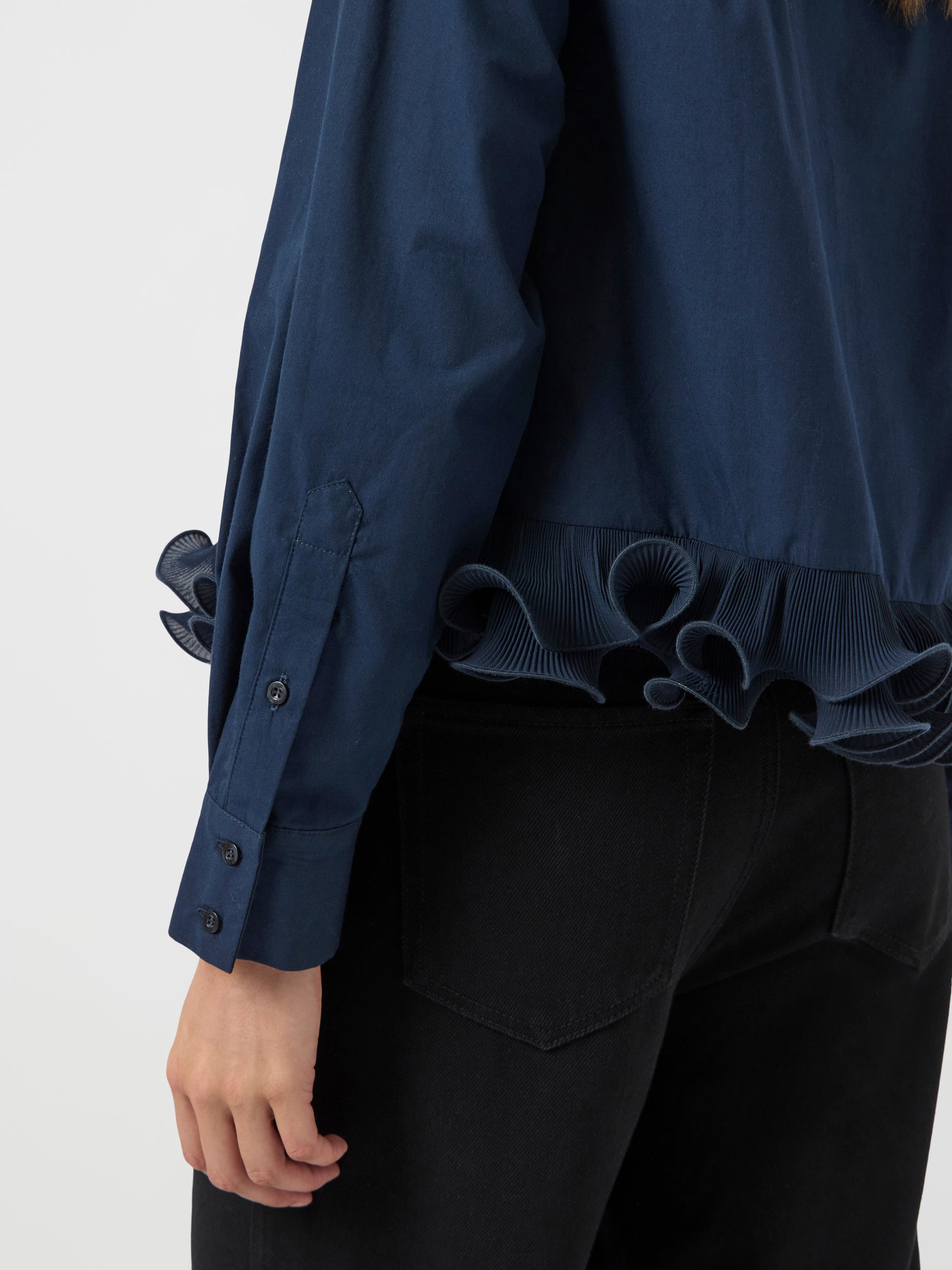Y.A.S | TRAVIS LS SHIRT - NAVY BLAZER