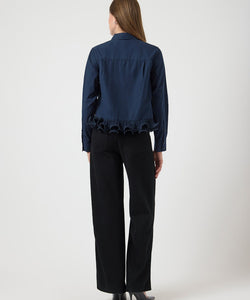 Y.A.S | TRAVIS LS SHIRT - NAVY BLAZER