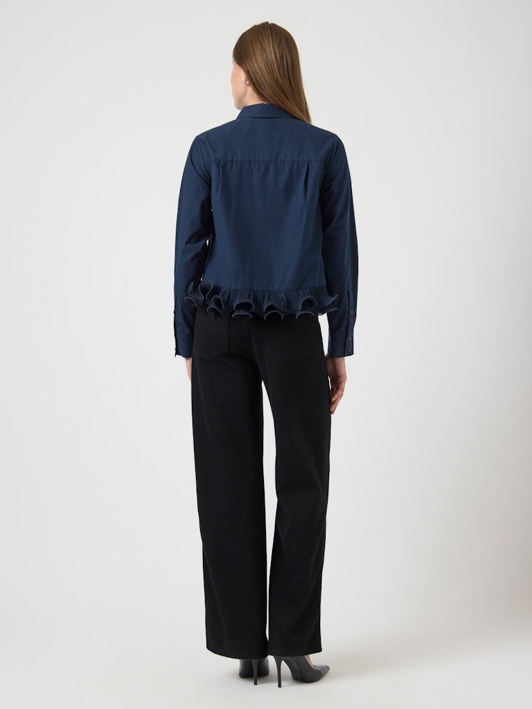 Y.A.S | TRAVIS LS SHIRT - NAVY BLAZER