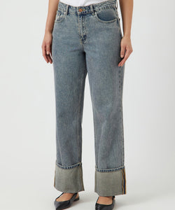 Y.A.S | TIRA HMW JEANS - LIGHT BLUE DENIM