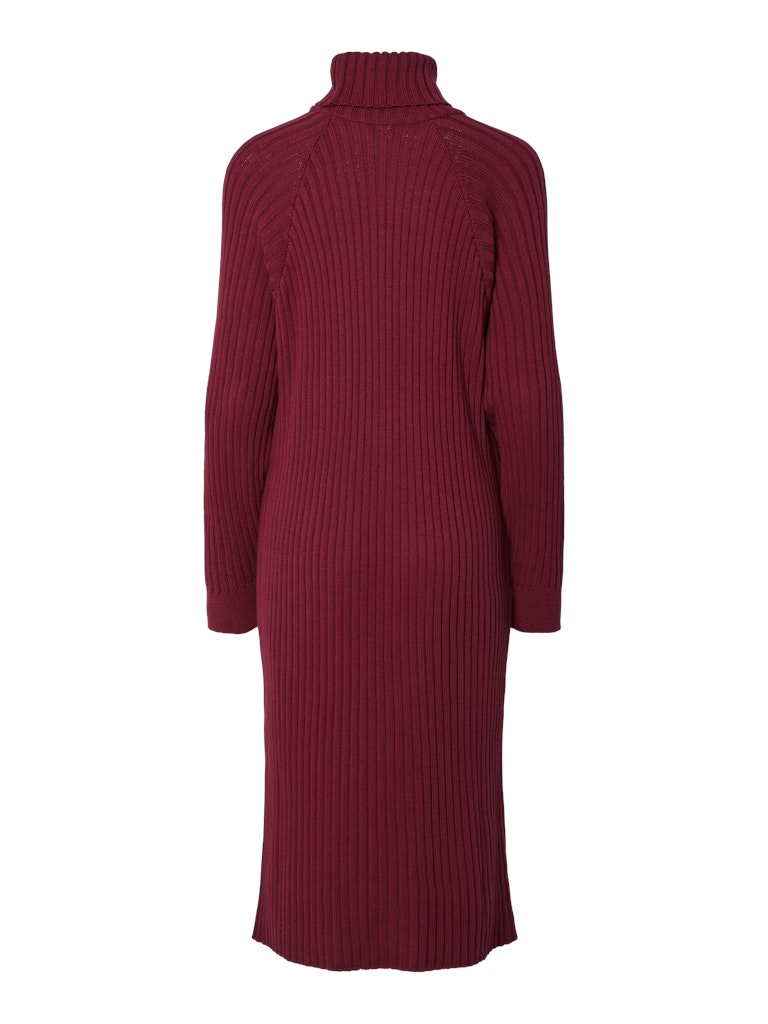 Y.A.S | MAVI KNIT MIDI ROLLNECK DRESS - TIBETAN RED