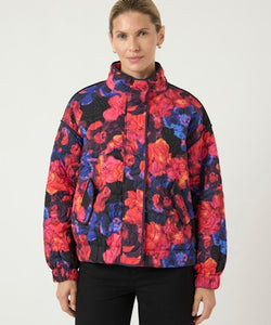 Y.A.S | FIPURA LS QUILTED JACKET - NAVY BLAZER LIMO