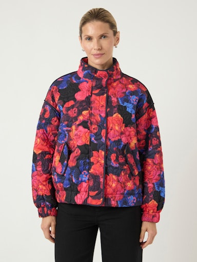 Y.A.S | FIPURA LS QUILTED JACKET - NAVY BLAZER LIMO