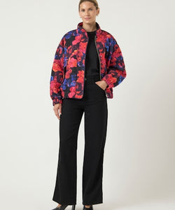 Y.A.S | FIPURA LS QUILTED JACKET - NAVY BLAZER LIMO