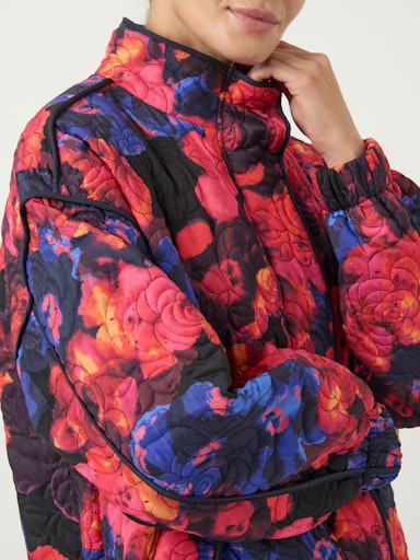 Y.A.S | FIPURA LS QUILTED JACKET - NAVY BLAZER LIMO