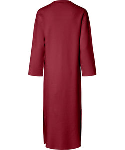 Y.A.S | ELMA LS LONG KNIT DRESS - TIBETAN RED