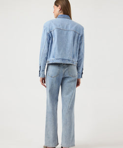 Y.A.S | FARO LS DENIM JACKET - LIGHT BLUE DENIM