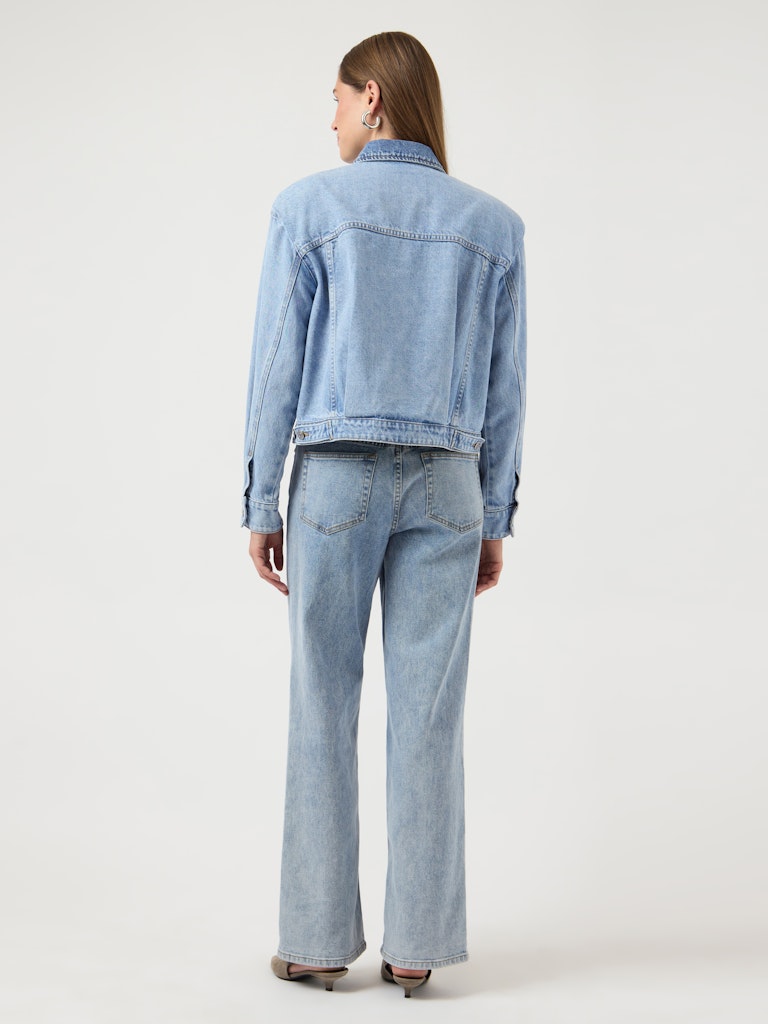 Y.A.S | FARO LS DENIM JACKET - LIGHT BLUE DENIM