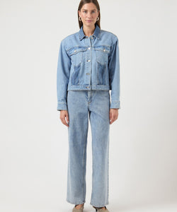 Y.A.S | FARO LS DENIM JACKET - LIGHT BLUE DENIM