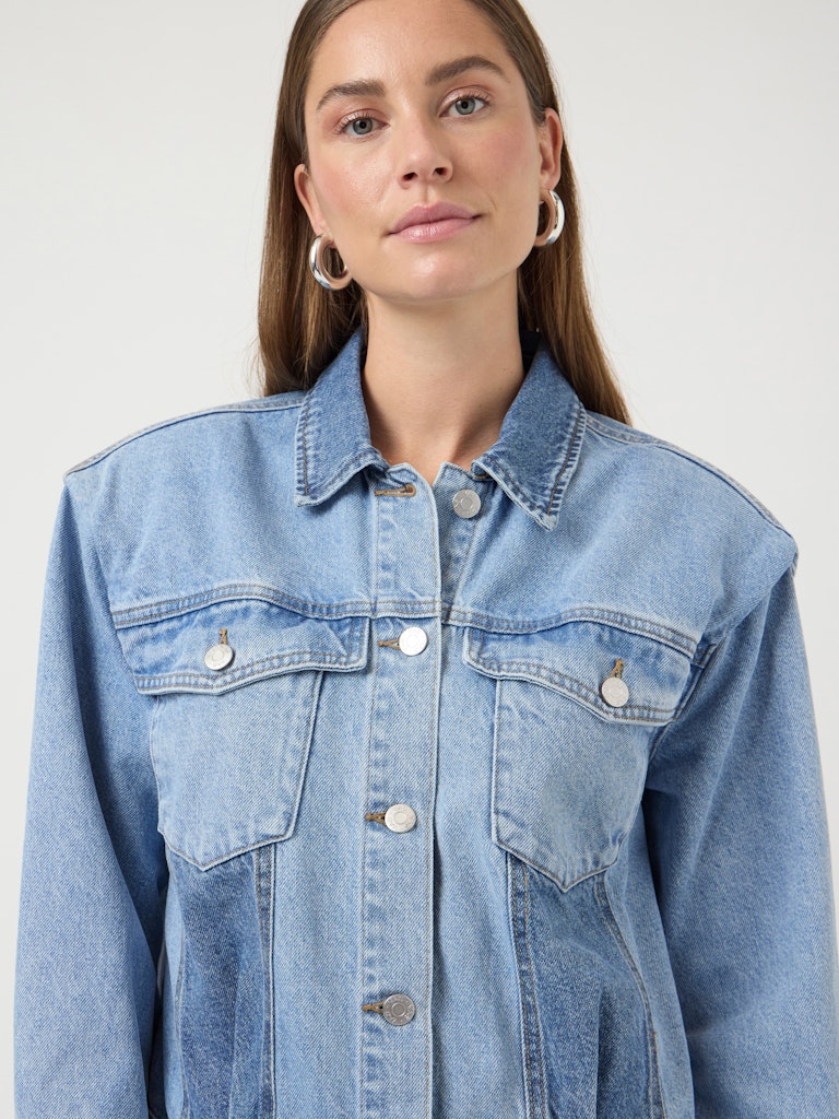 Y.A.S | FARO LS DENIM JACKET - LIGHT BLUE DENIM