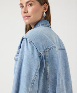 Y.A.S | FARO LS DENIM JACKET - LIGHT BLUE DENIM