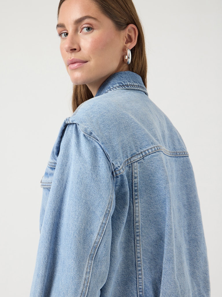 Y.A.S | FARO LS DENIM JACKET - LIGHT BLUE DENIM