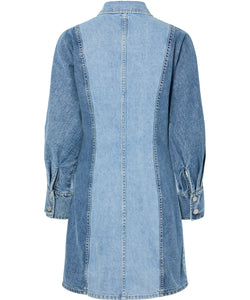Y.A.S | FARO LS DENIM DRESS - LIGHT BLUE DENIM