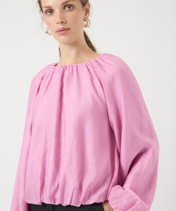 Y.A.S | VALLO LS BALLOON SHIRT - MOONLITE MAUVE