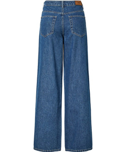 YAS | ELSIE MW WIDE JEANS - MEDIUM BLUE DENIM
