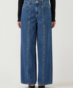 YAS | ELSIE MW WIDE JEANS - MEDIUM BLUE DENIM