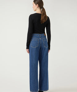 YAS | ELSIE MW WIDE JEANS - MEDIUM BLUE DENIM