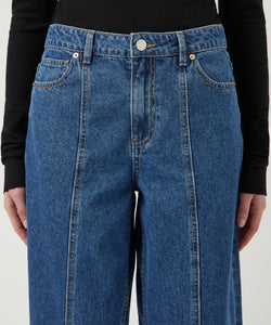 YAS | ELSIE MW WIDE JEANS - MEDIUM BLUE DENIM