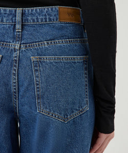 YAS | ELSIE MW WIDE JEANS - MEDIUM BLUE DENIM