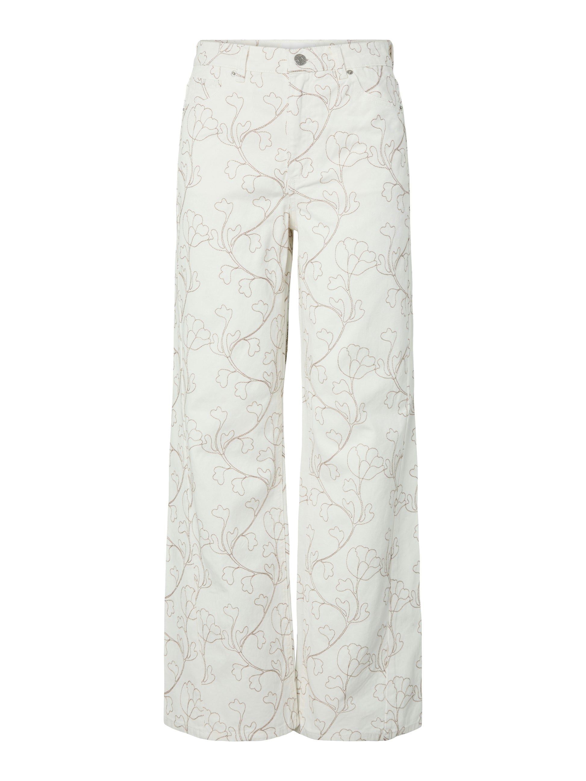 YAS | BLUMA MW STRAIGHT JEANS - STAR WHITE