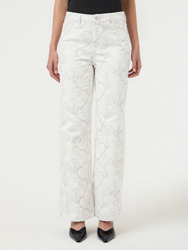 YAS | BLUMA MW STRAIGHT JEANS - STAR WHITE