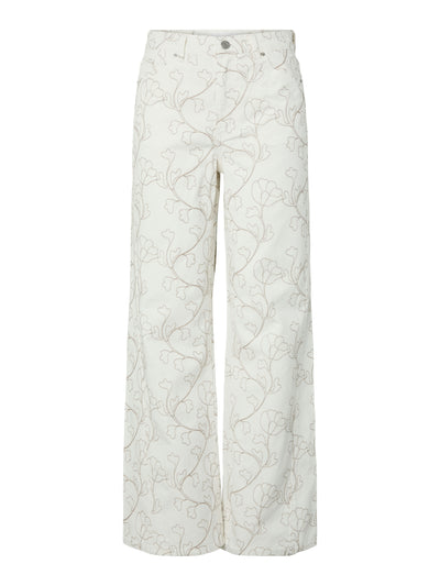 YAS | BLUMA MW STRAIGHT JEANS - STAR WHITE