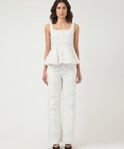 YAS | BLUMA MW STRAIGHT JEANS - STAR WHITE