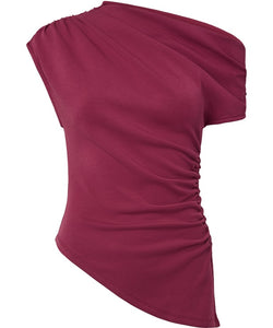 YAS | PALIMI OFF SHOULDER TOP - RHODODENDRON