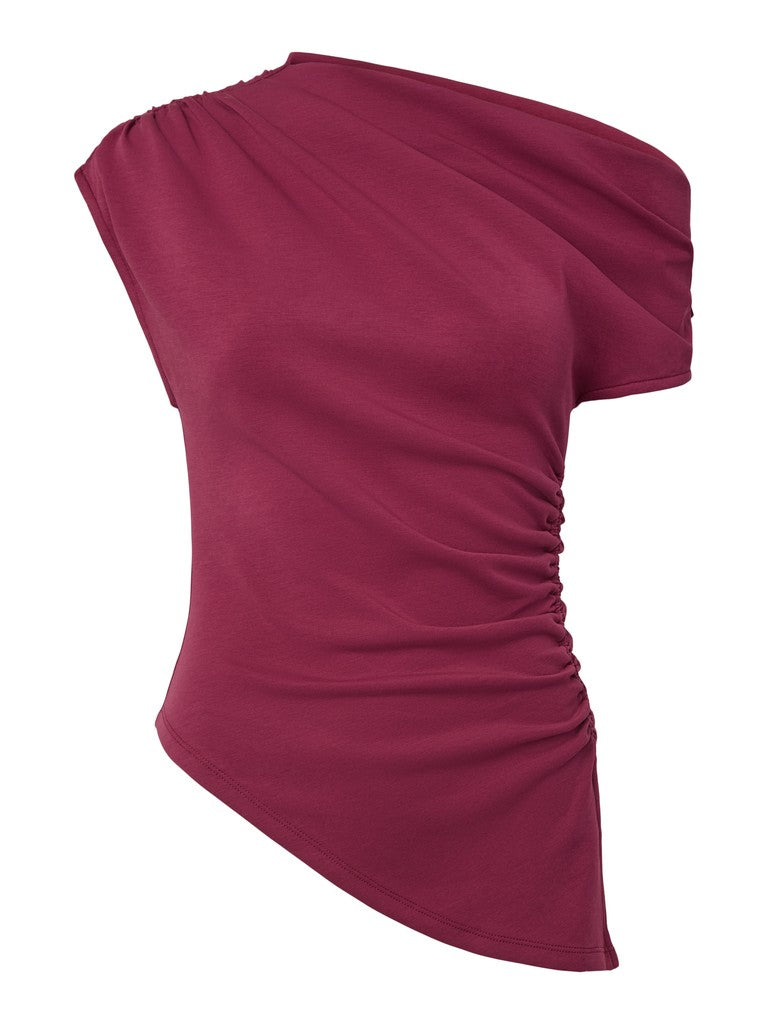 YAS | PALIMI OFF SHOULDER TOP - RHODODENDRON