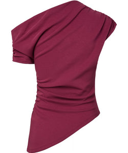 YAS | PALIMI OFF SHOULDER TOP - RHODODENDRON