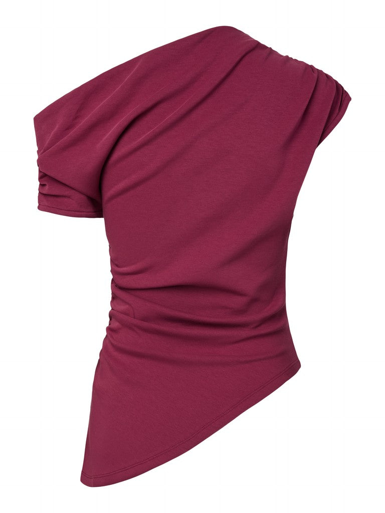 YAS | PALIMI OFF SHOULDER TOP - RHODODENDRON