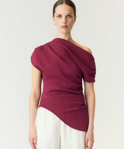 YAS | PALIMI OFF SHOULDER TOP - RHODODENDRON
