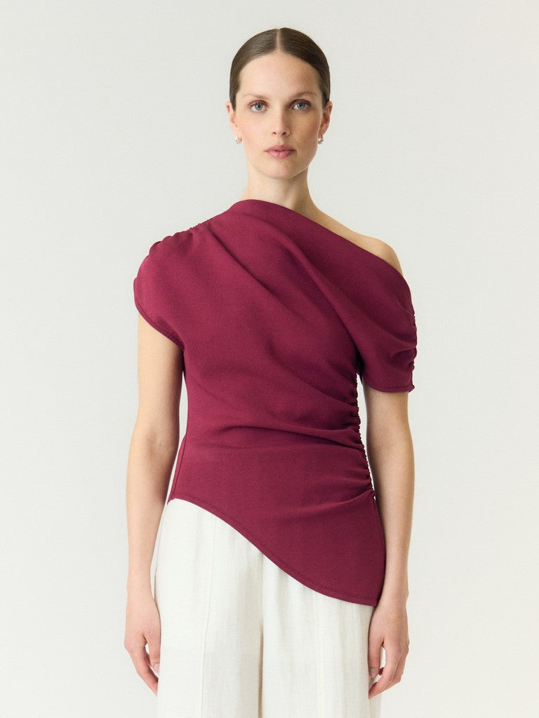 YAS | PALIMI OFF SHOULDER TOP - RHODODENDRON