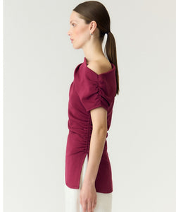 YAS | PALIMI OFF SHOULDER TOP - RHODODENDRON