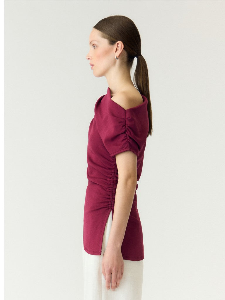 YAS | PALIMI OFF SHOULDER TOP - RHODODENDRON